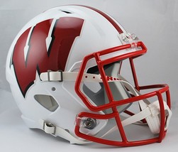 *Sale* Wisconsin Badgers Full Size Speed Replica Ncaa Football Helmet! - £108.09 GBP