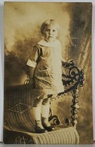 RPPC Cutest Girl Edwardian Button Up Shoes Hagerstown Md Family Postcard K2 - £12.47 GBP