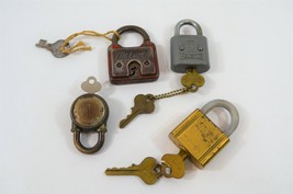 Vintage Padlocks w/ Keys Eagle Deluxe Taylor 101 Locker Storage  - $43.53