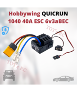 Hobbywing QUICRUN WP 1040  40A 2~3S Brushed ESC 1/12 1/16 RC Car BEC 6v/... - $31.61 CAD