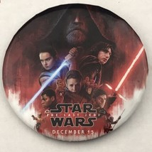 Star Wars Promotional Pin Button Pinback The Last Jedi Disney December 15 - £9.85 GBP