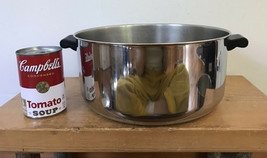 Vintage Farberware Stainless Aluminum Clad 6 qt Stockpot Stock Soup Pot Pan - £37.79 GBP