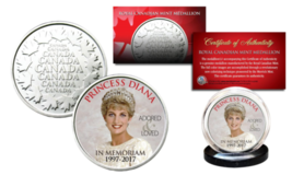 PRINCESS DIANA 1997-2017 20th ANNIVERSARY Royal Canadian Mint RCM Coin -... - $12.16