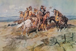 Approach of the White Men by Charles M Russell Western Giclee Print + Ships Free - £30.73 GBP+