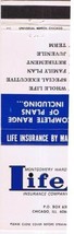 Matchbook Cover Montgomery Ward Life Insurance Company Chicago Illinois - £1.55 GBP