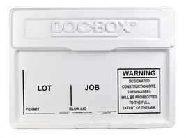 NEW DOC-BOX 10102 21&quot; x 27&quot;X4&quot;. Outdoor/Indoor Standard Posting Permit B... - £90.11 GBP