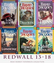 Brian Jacques Redwall Series Mass Market Paperback Collection Books 13-18 - £33.98 GBP