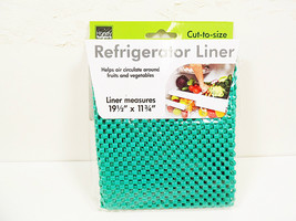 Refrigerator Liners Kitchen Shelf Liner Mats 19-1/2&#39; x 11-3/4&quot; Green Rubber Mat - £6.40 GBP