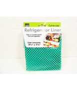 Refrigerator Liners Kitchen Shelf Liner Mats 19-1/2&#39; x 11-3/4&quot; Green Rub... - £6.36 GBP