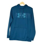 Under Armour Hoodie ColdGear Loose Blue Athletic Fleece Mens Size M - $24.99