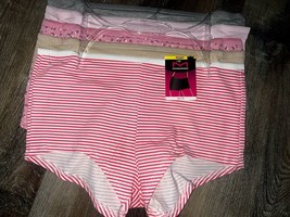 Maidenform ~ 5-Pair Womens Boyshort Underwear Cotton Blend Multicolor (A) ~ L/7 - £22.86 GBP