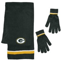 Green Bay Packers Scarf and Glove Gift Set Chenille - $60.49