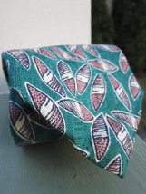 Ferrell Reed Silk Tie Hand Printed Handmade in England for Richards Greenwich CT - £14.91 GBP