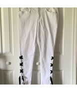 Venus Women&#39;s White Dress Pants Size 12 with Black Bow Accents - €17,11 EUR