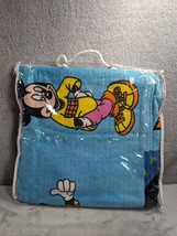 Vintage 90s Disney Mickey Mouse Beach Towel Mickey Cotton Disney - $15.98