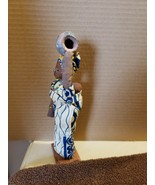 Handmade Figurine Statue Decoupage African Mother with Baby - £7.86 GBP