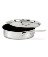 All-Clad D5 POLISHED NONSTICK 5-ply Stainless-Steel 3-Qt Saute Pan NO LID - $109.15 CAD