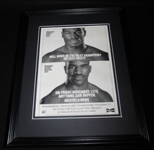 1992 Evander Holyfield vs Riddick Bowe Framed 11x14 ORIGINAL Advertisement - £38.91 GBP