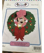 Disney Babies Minnie Wreath (Christmas) Cross Stitch Kit 32024 Partially... - $17.61