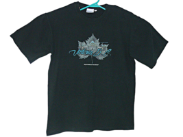 Vintage Royal Caribbean Black Victoria B.C. Canada T-Shirt Maple Leaf Si... - $18.27