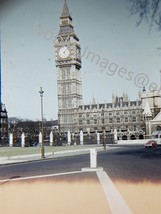 1955 Big Ben Street Scene London England Red-Border Kodachrome Slide - £3.94 GBP