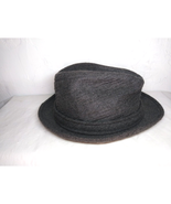 Country Gentleman Men&#39;s Hat Fedora Curved up Bill Type - Grey Wool - $11.87