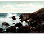 Surf On Rocks Spiaggia Vista Quonochontaug Rhode Island Ri 1910 DB Carto... - £3.99 GBP