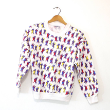 Vintage Kids Geometric Star Sweatshirt Medium - £21.66 GBP