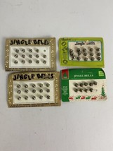 Jingle Bells Criterion Bell &amp; Specialty Mangelsens Holiday Silver USA VTG 4 set - £19.01 GBP