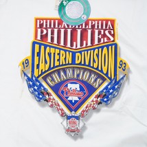 Vintage 1993 MLB Phillies Eastern Division Champions Tee Shirt XL Deadstock New - £27.09 GBP