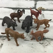 Safari Ltd Wildlife Animal Figures Lot-7 Bears Elk Ram Fox Bob Cat Mt Li... - $9.89