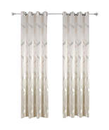Anyhouz 200cm Curtains Plain White Modern Luxury Retro Style Texture for... - £51.60 GBP+