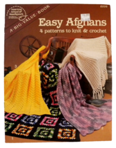 American School of Needlework - Easy Afghans 4 Patterns to knit &amp; Croche... - £6.18 GBP