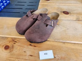 Birkenstock Boston Suede Soft Foot Bed Clogs Brown Women&#39;s US Size L6  E... - $128.70