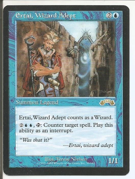 Primary image for Ertai, Wizard Adept Exodus 1998 Magic The Gathering Card NM