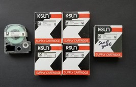 Lot Of 5 K-Sun 206BW Black on White PX Tapes.  1/4&quot; - $55.24