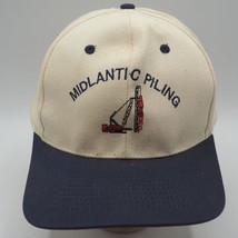 Vintage Midlantic Piling Snapback Trucker Farmer Hat Cap - £11.66 GBP