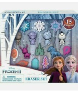 NEW! Disney Frozen 2 / 15 Pcs Eraser Set Ages 3+ Multicolor Olaf Elsa An... - £7.36 GBP