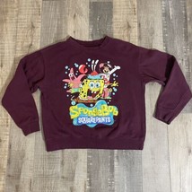 SpongeBob SquarePants Sweater Juniors&#39; Size Small red-plum - £8.75 GBP