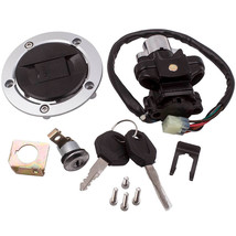 Ignition Switch Seat Fuel Gas Cap Lock Key Kit For Suzuki GSXR750 SFV650 GSX1250 - £21.87 GBP