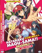 DVD Anime Hataraku Maou-sama! Season 1+2 (Volume.1-25 End) English Dubbed - £59.72 GBP