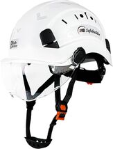 Adjustable ABS Safety Helmet with Visor - Certified ANSI Protection for ... - $77.17