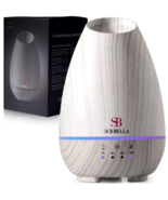 Electric Essential Oil Diffuser 500ml 7 Color LED Portable Aromatherapy  - £15.56 GBP