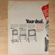 Vtg General Electric Stereo Console Record Player TVs Two Page Ad from 1967 - $7.20