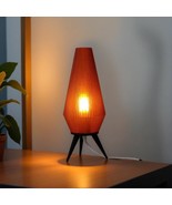 AMBER ROCKET LAMP | sustainable, retro mid century modern, 3D printed la... - $930.65 MXN