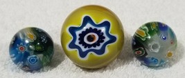 Vintage Handmade Venetian Multi-Color Millefiori Glass Bead HUGE 35mm &amp; ... - $21.24 CAD