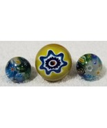 Vintage Handmade Venetian Multi-Color Millefiori Glass Bead HUGE 35mm &amp; ... - $296.12 MXN