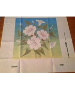 Embroidery Cloth DMC Printed Floral Liserons France Pastel Broder - £9.15 GBP