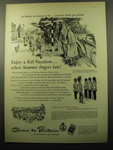 1950 Britain Tourism Ad - Enjoy a fall vacation.. where summer lingers late - £14.78 GBP