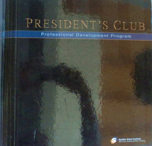 President&#39;s Club Professional Development Program Sandler Sales Institut... - $262.23